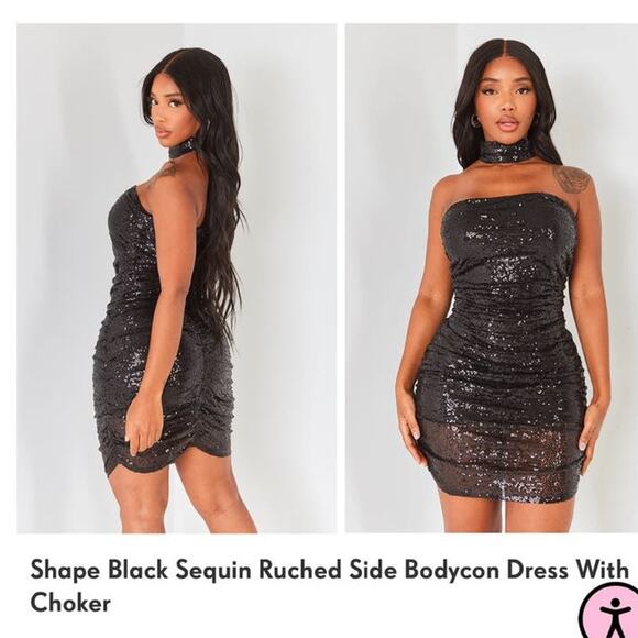 NWT Pretty Little Thing strapless dress bundle of three size large - Picture 4 of 12